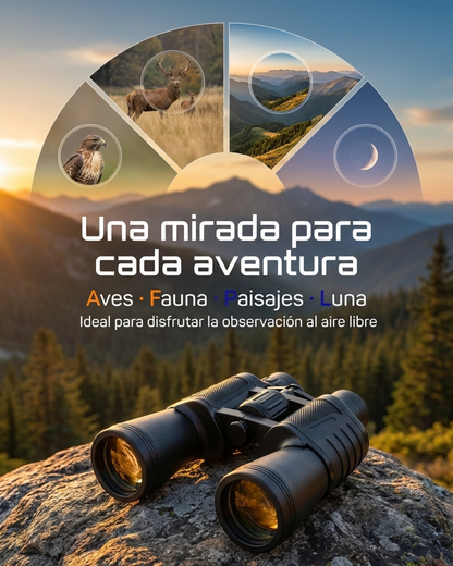 Binoculares Optivus 20x50 con Prisma BAK4