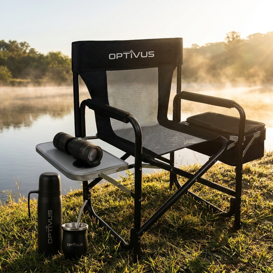 Kit Completo para Pesca | Silla, Termo, Mate y Monocular