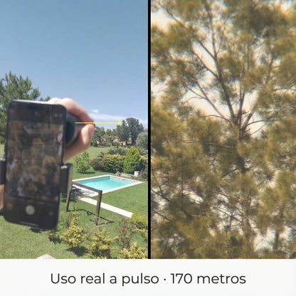 Monocular Optivus con Zoom, Trípode y Adaptador para Celular
