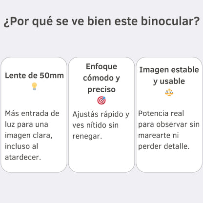 Binoculares Optivus 20x50 con Prisma BAK4