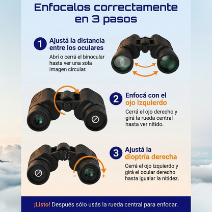 Mirá más lejos con claridad | Binoculares Optivus 20x50