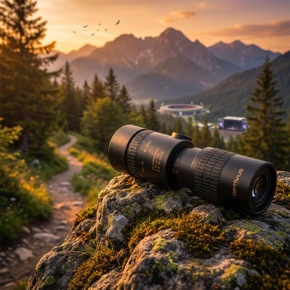 Monocular Optivus con Zoom, Trípode y Adaptador para Celular