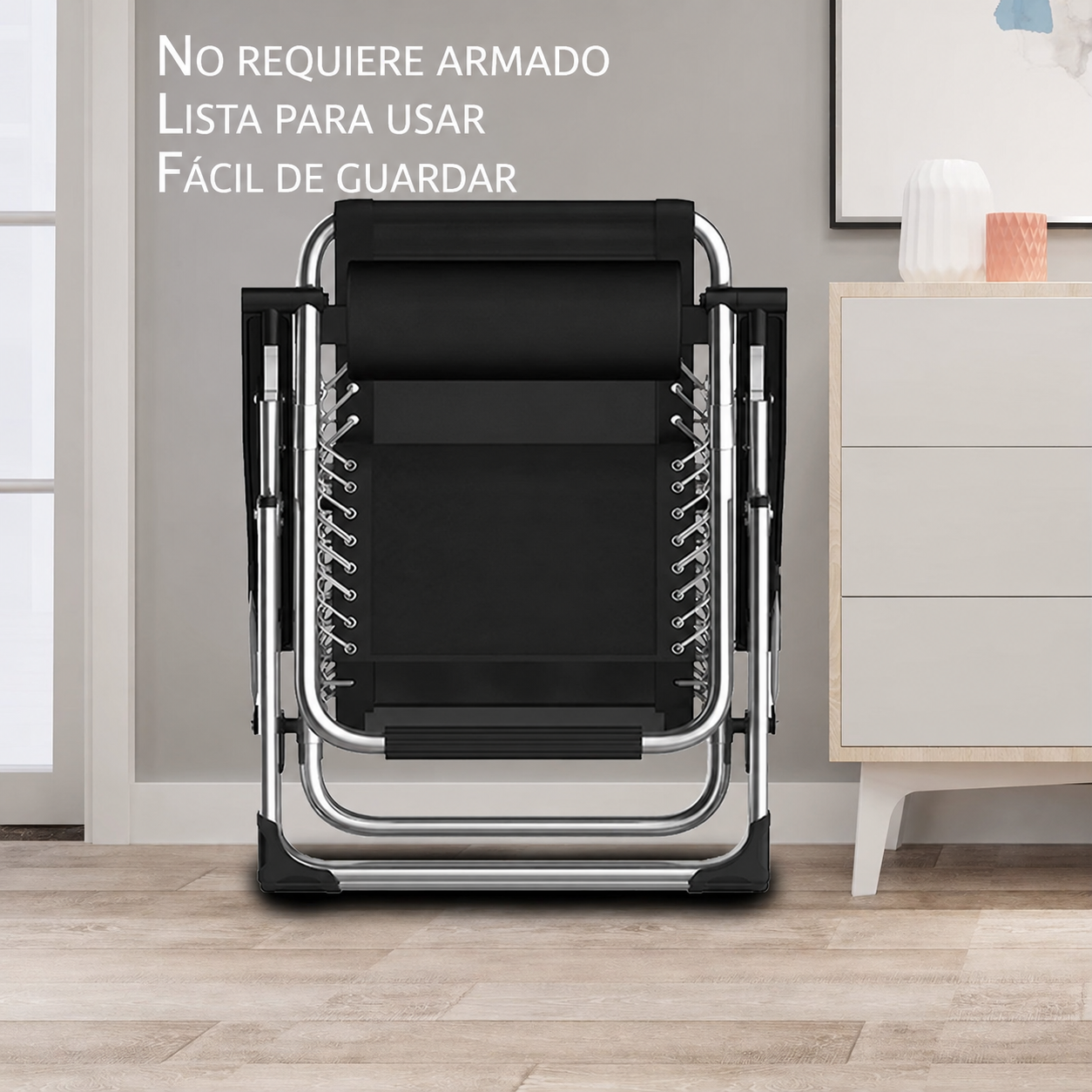 Reposera Reclinable Optivus Gravedad Cero con Acolchado