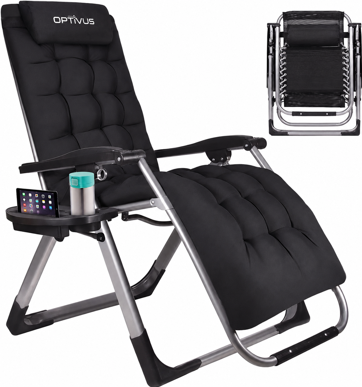 Reposera Reclinable Optivus Gravedad Cero con Acolchado