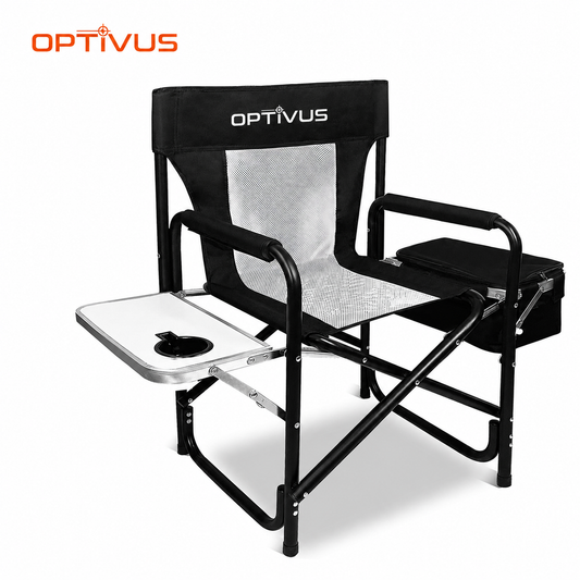 Silla Director Plegable Optivus con Mesa y Lunchera Térmica