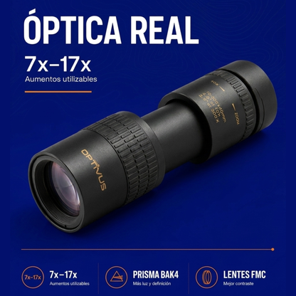 Mirá más lejos y descubrí cada detalle | Monocular con Zoom Optivus
