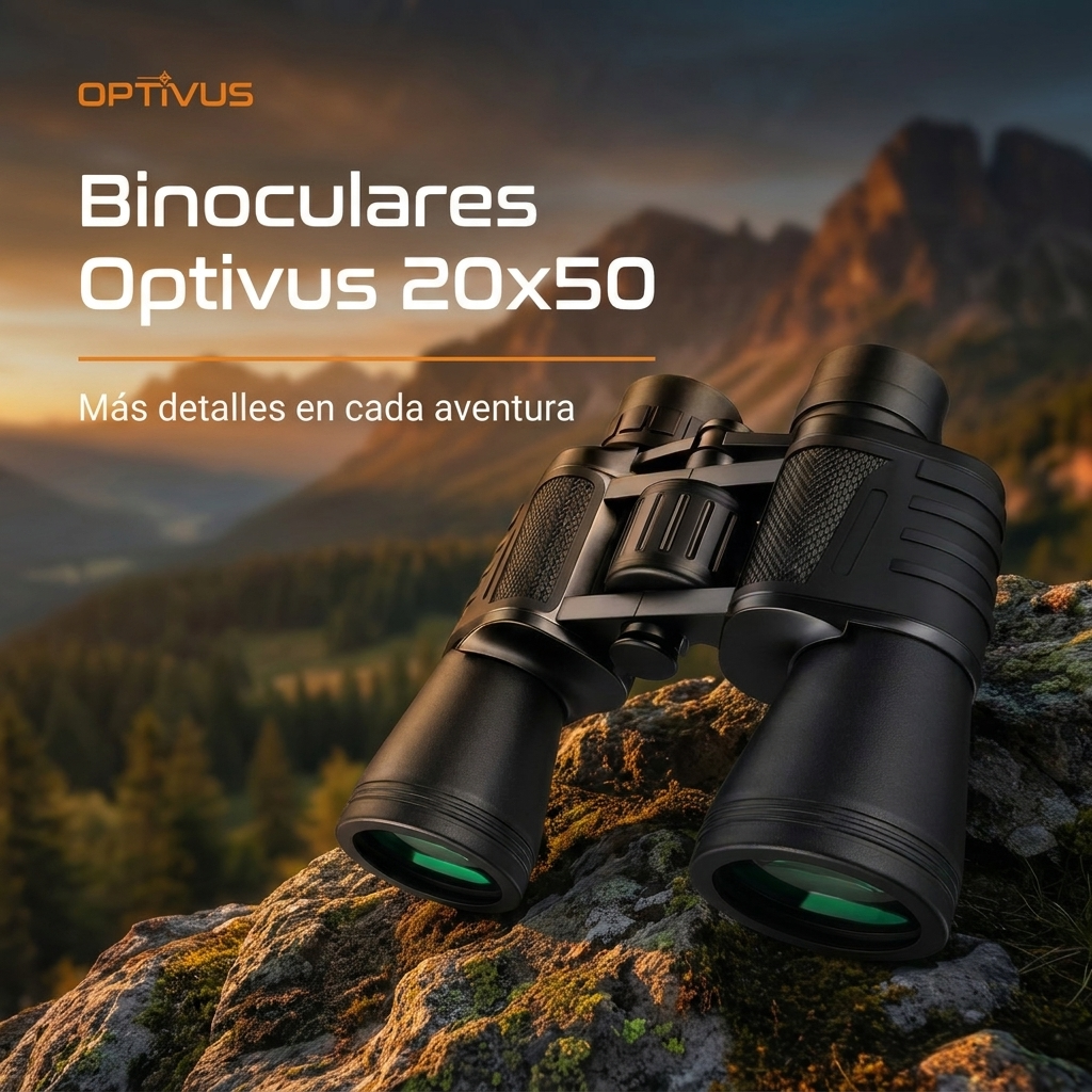 Mirá más lejos con claridad | Binoculares Optivus 20x50